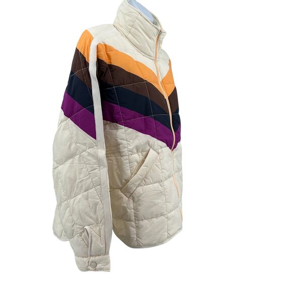 FP Movement Hatch Pippa Maternity Jacket WMNs XS Ivory Stripe Full Zip OB2025522 - Picture 5 of 16